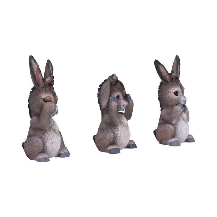 Three Wise Donkeys Figurines 11cm B6350X3
