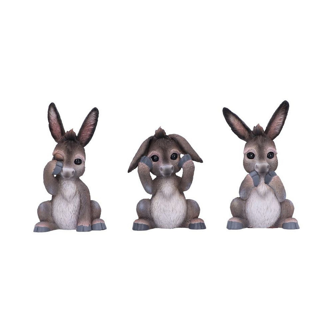 Three Wise Donkeys Figurines 11cm B6350X3