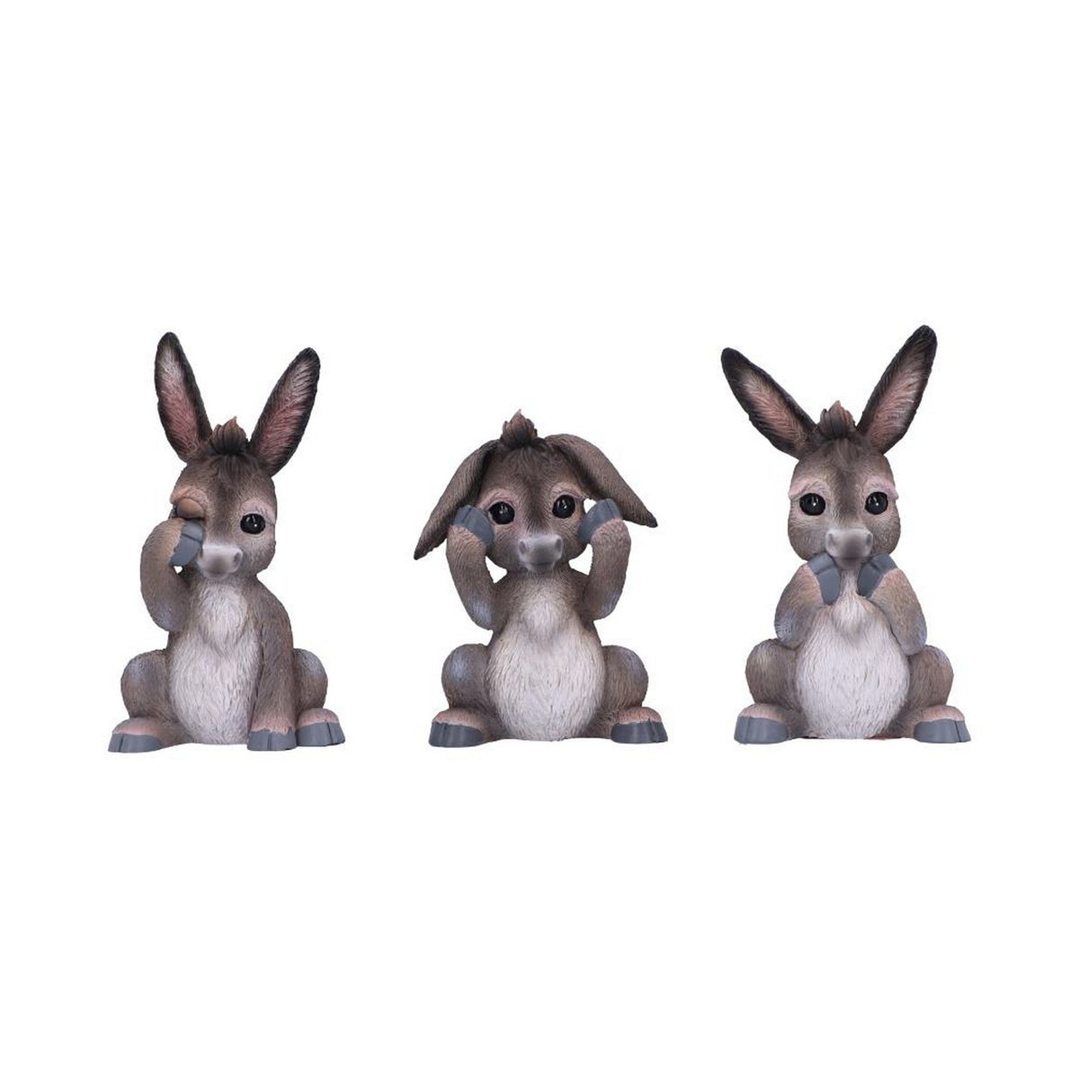 Three Wise Donkeys Figurines 11cm B6350X3