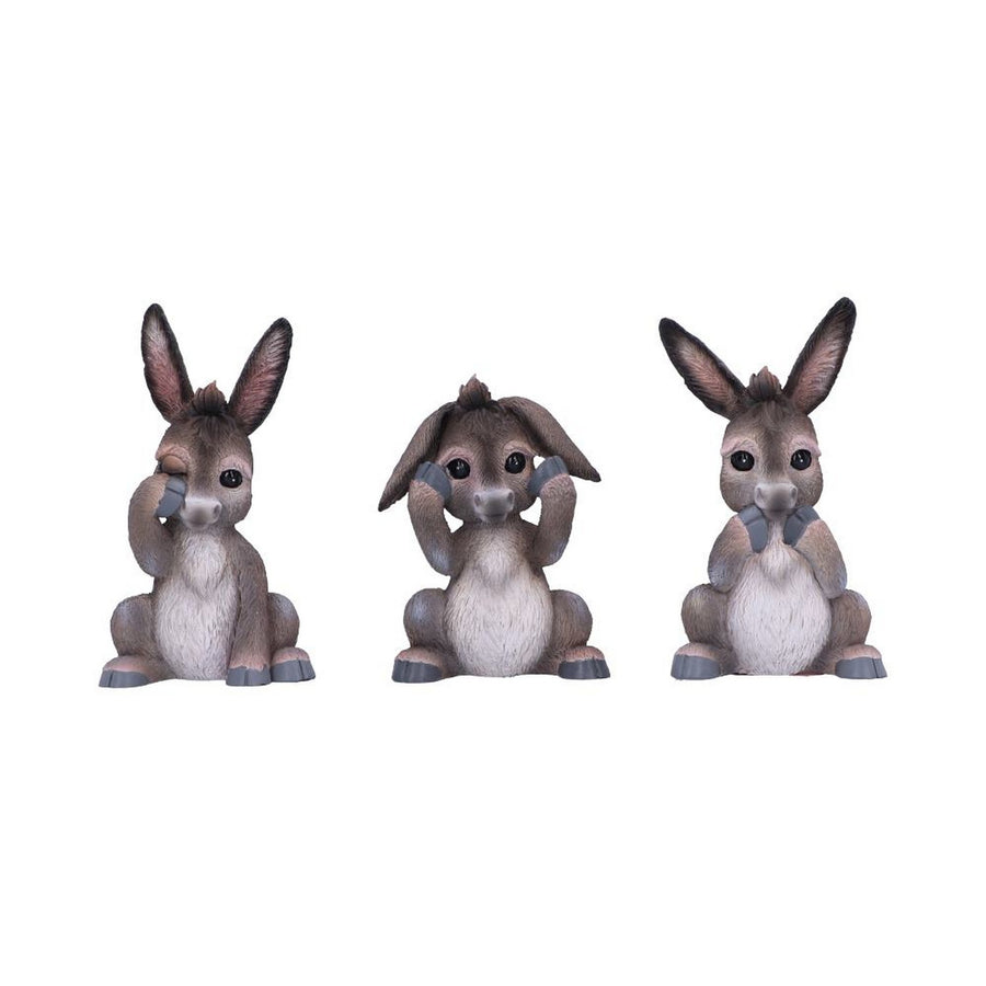 Three Wise Donkeys Figurines 11cm B6350X3