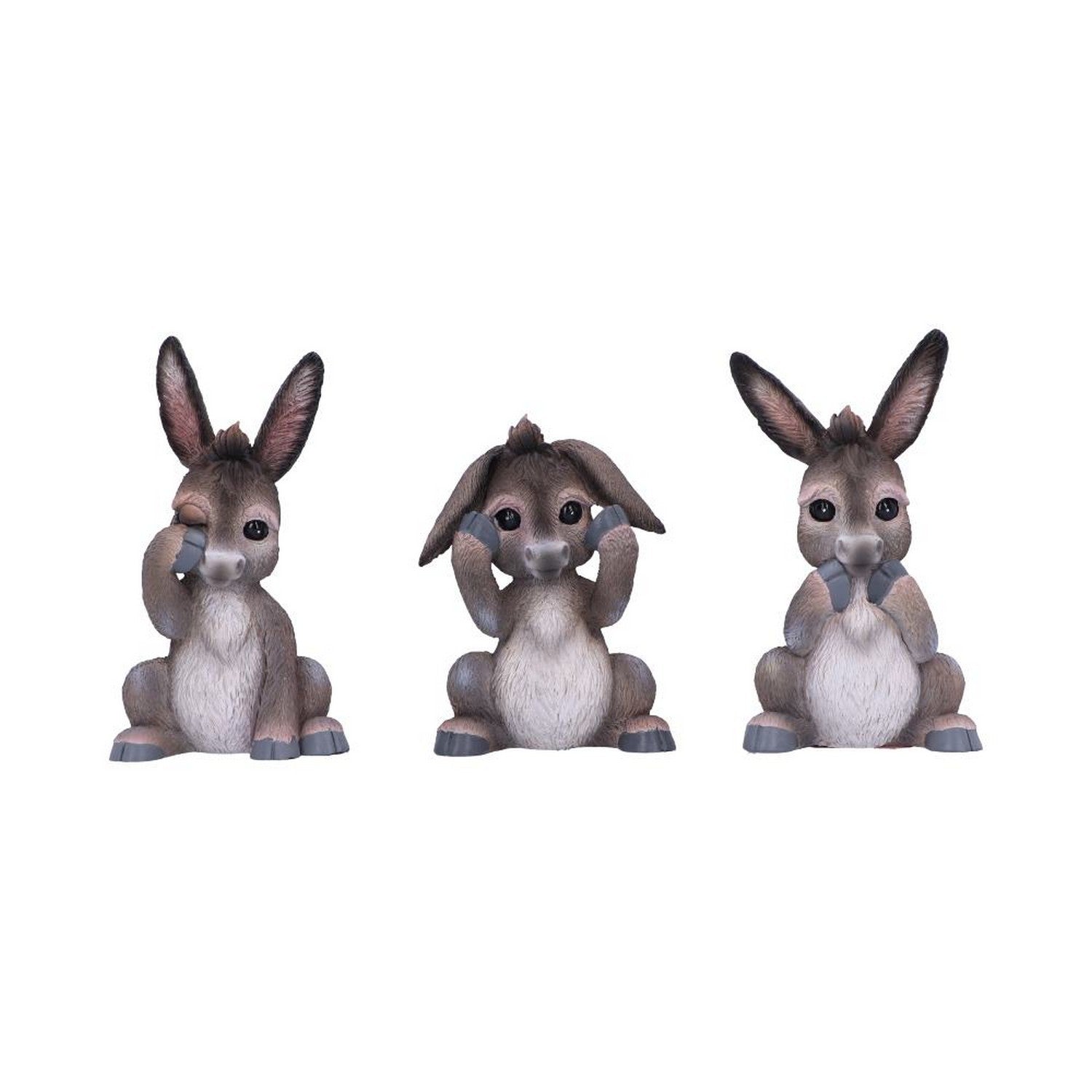 Three Wise Donkeys Figurines 11cm B6350X3