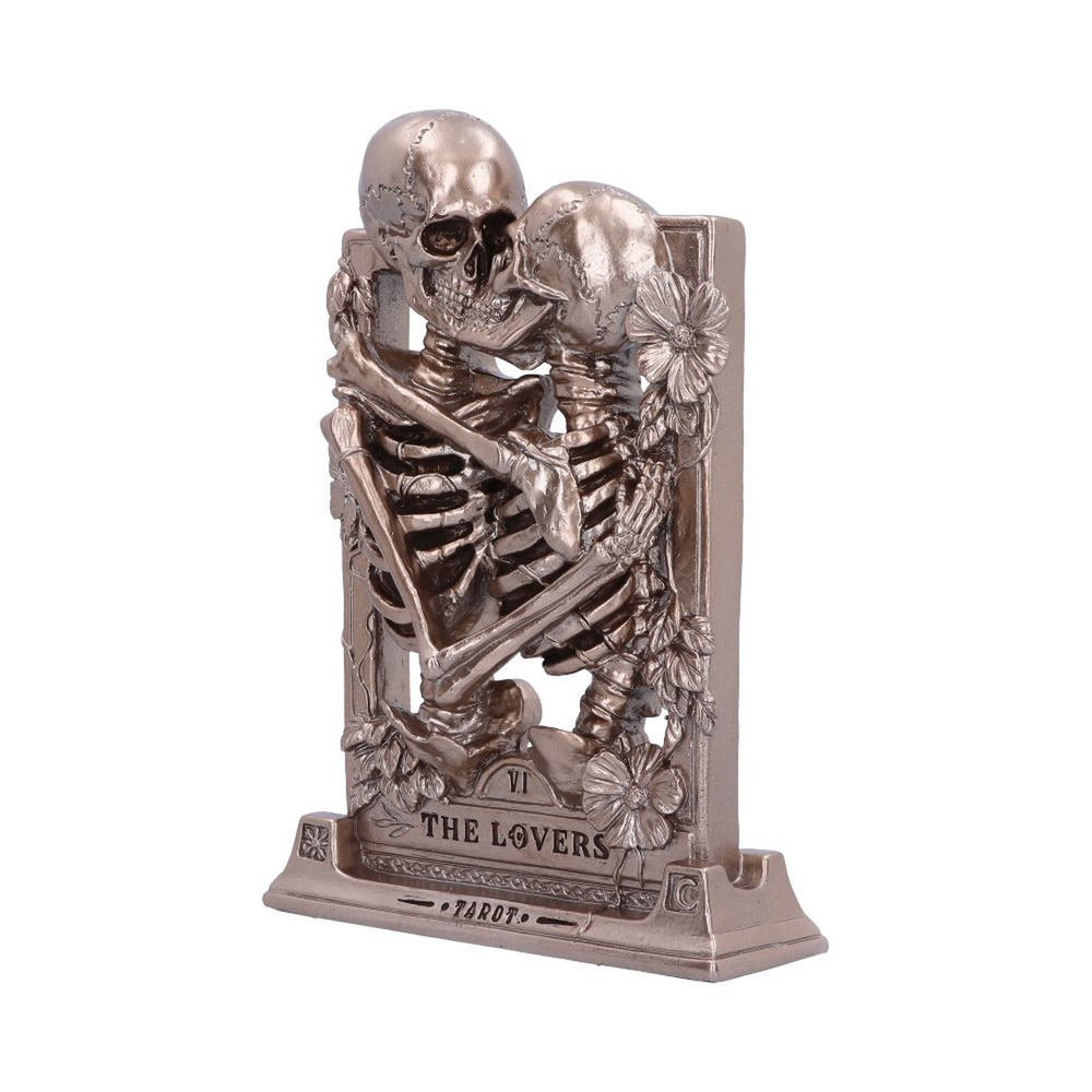 The Lovers Bronze Gothic Skeleton Ornament 20.5cm B6355X3