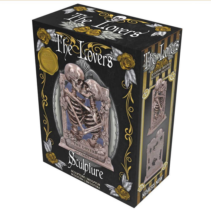 The Lovers Bronze Gothic Skeleton Ornament 20.5cm B6355X3