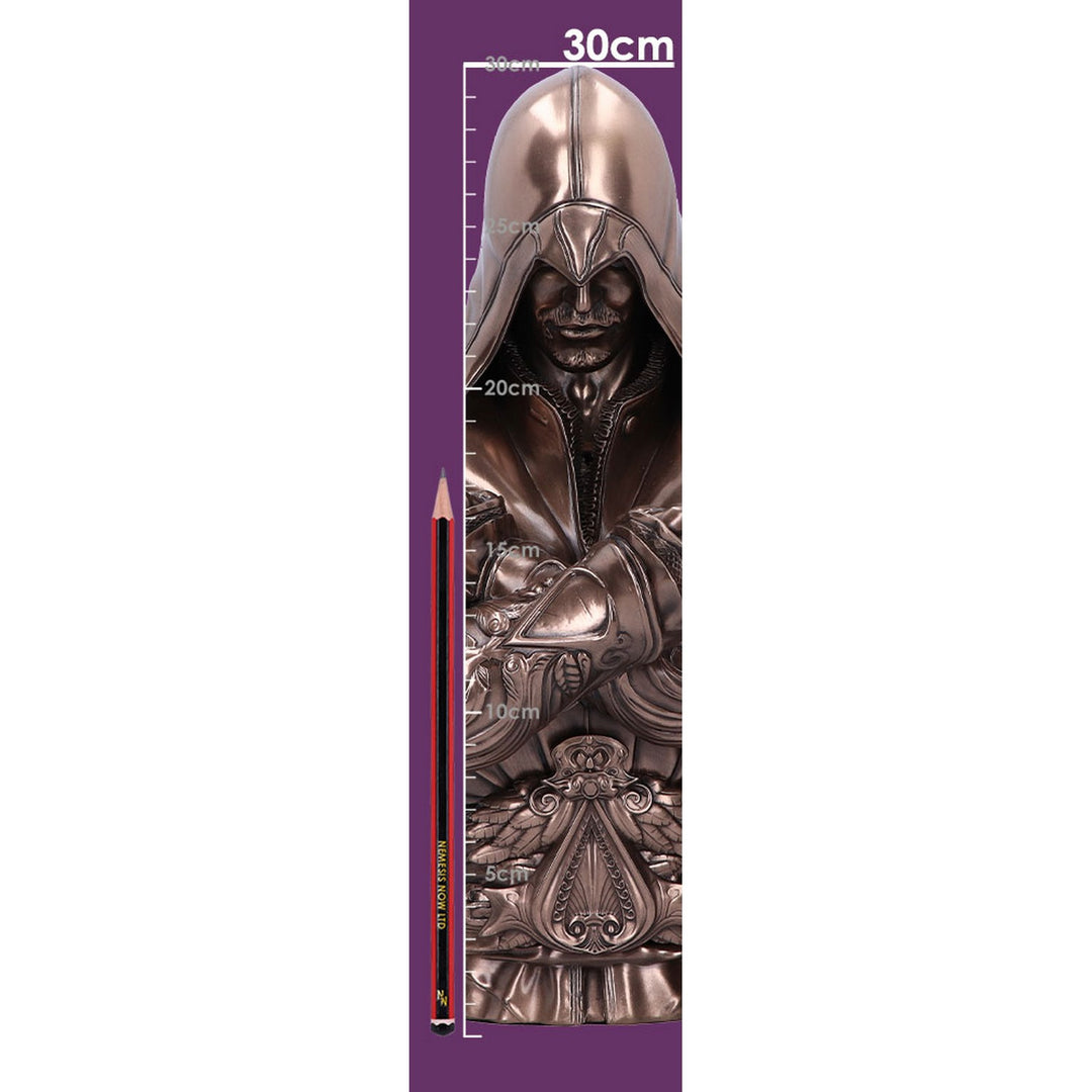 Officially Licensed Assassin's Creed Ezio Bust Box Bronze 30cm B6358X3