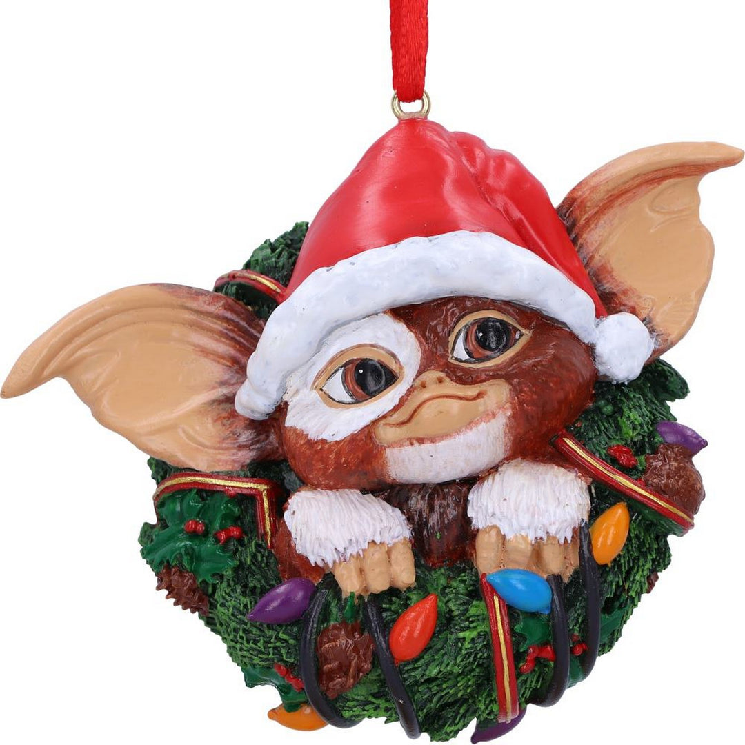Gremlins Gizmo in Wreath Hanging Ornament 10cm B6411X3