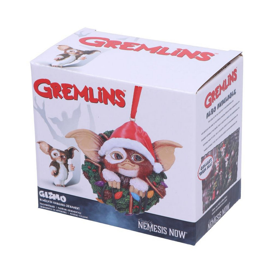 Gremlins Gizmo in Wreath Hanging Ornament 10cm B6411X3