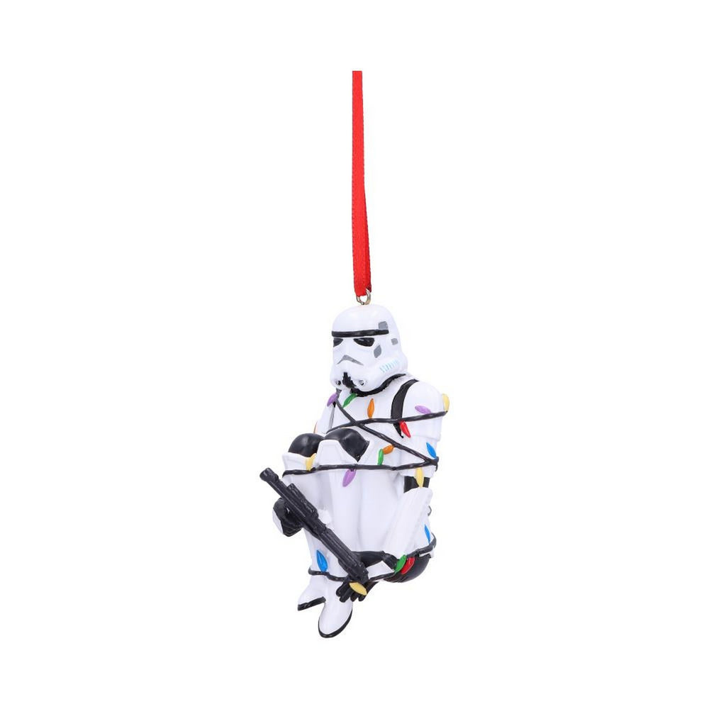 Stormtrooper In Fairy Lights Decorative Hanging Ornament 9cm B6414X3