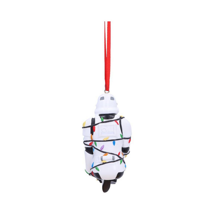 Stormtrooper In Fairy Lights Decorative Hanging Ornament 9cm B6414X3