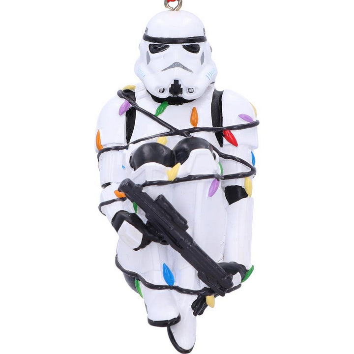 Stormtrooper In Fairy Lights Decorative Hanging Ornament 9cm B6414X3