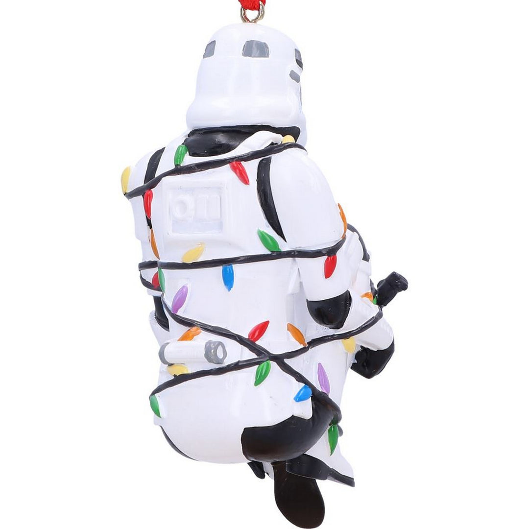 Stormtrooper In Fairy Lights Decorative Hanging Ornament 9cm B6414X3