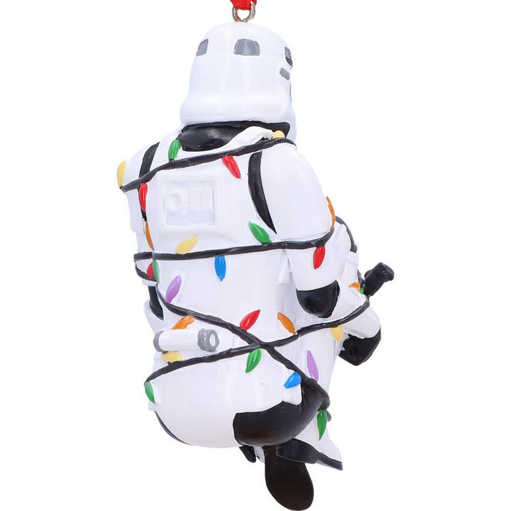 Stormtrooper In Fairy Lights Decorative Hanging Ornament 9cm B6414X3