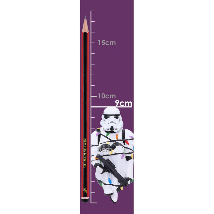 Stormtrooper In Fairy Lights Decorative Hanging Ornament 9cm B6414X3