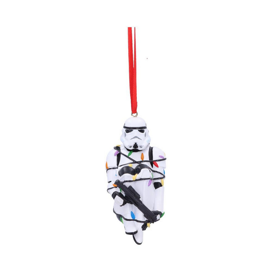 Stormtrooper In Fairy Lights Decorative Hanging Ornament 9cm B6414X3