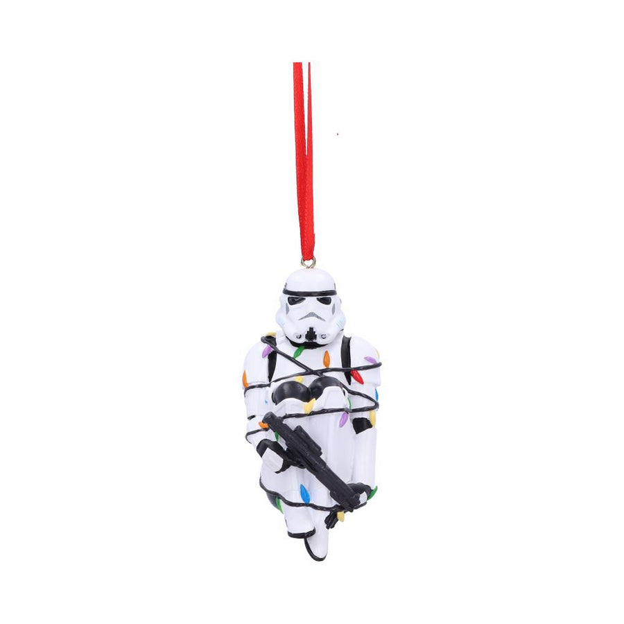 Stormtrooper In Fairy Lights Decorative Hanging Ornament 9cm B6414X3