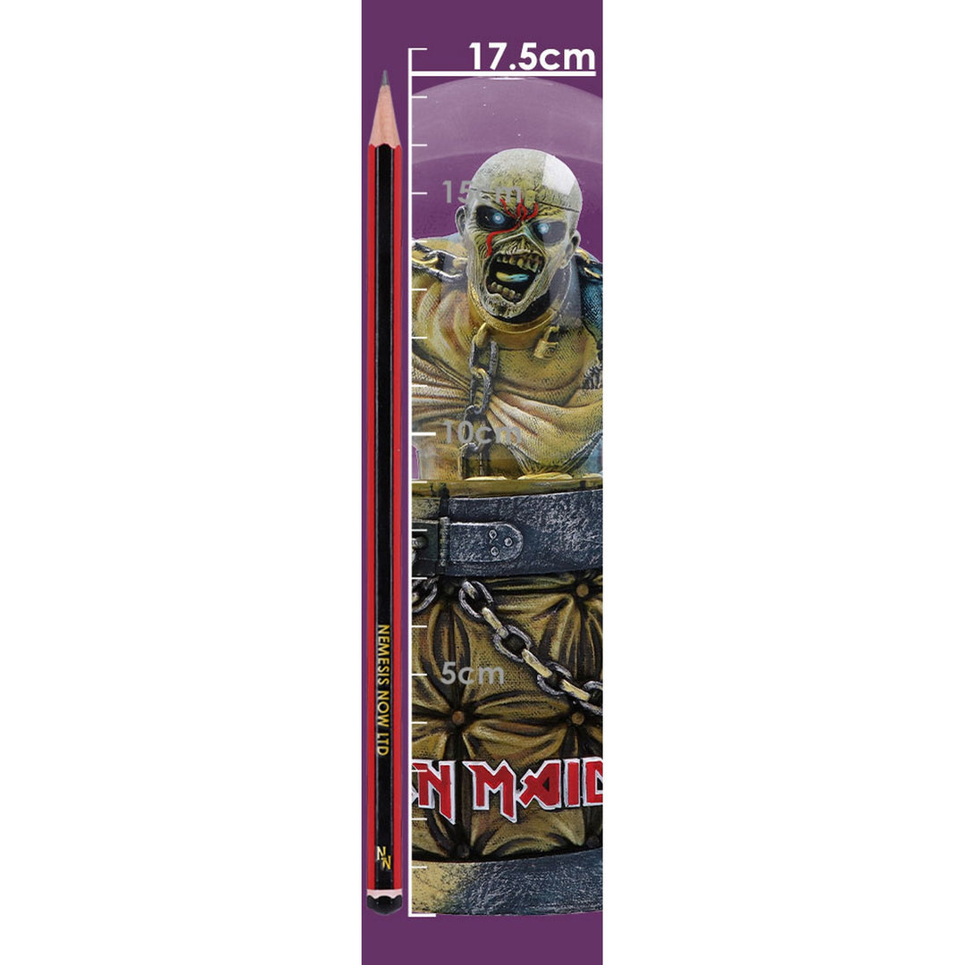 Iron Maiden Piece of Mind Eddie Snow Globe 17.5cm B6418X3
