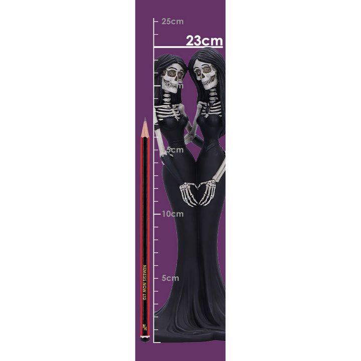 Eternal Sisters Gothic Skeletons Figurine 24cm B6461X3