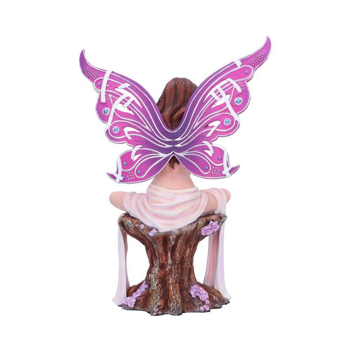 Jewelled Fairy Amethyst in pink figurine (Large) B6535Y3