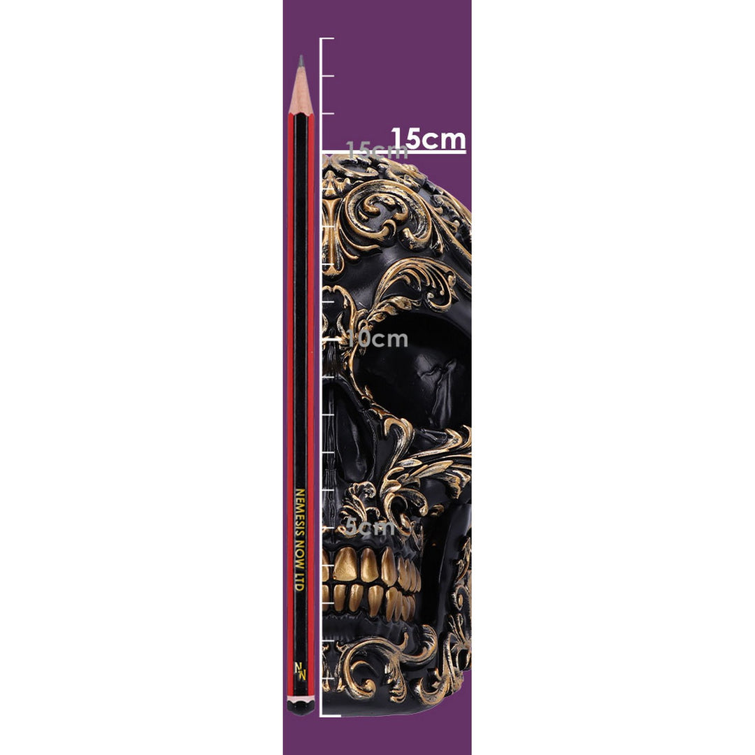 Renaissance Black and Gold Skull B6586Y3