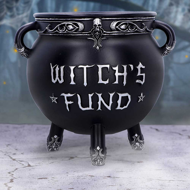 Witch's Fund Cauldron Money Box B6587Y3