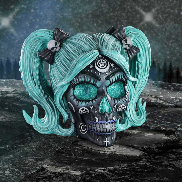 Drop Dead Gorgeous - Cute and Cosmic Witchy Doll Skull B6590Y3