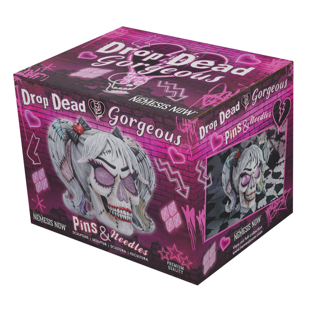 Drop Dead Gorgeous - Pins and Needles Franken-doll Skull B6595B24