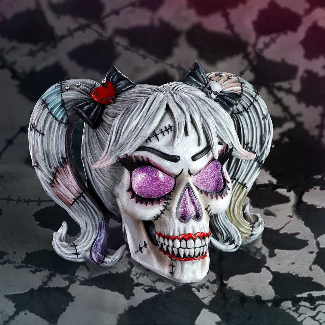 Drop Dead Gorgeous - Pins and Needles Franken-doll Skull B6595B24