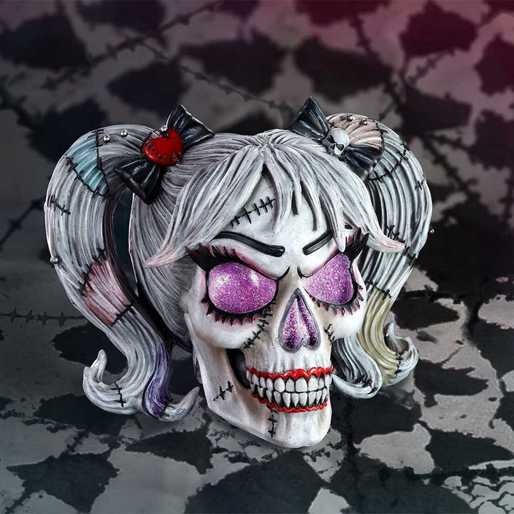 Drop Dead Gorgeous - Pins and Needles Franken-doll Skull B6595B24