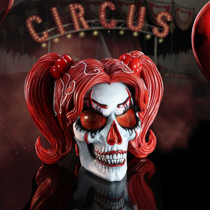 Drop Dead Gorgeous - Cackle and Chaos Clown Doll Skull B6596B24