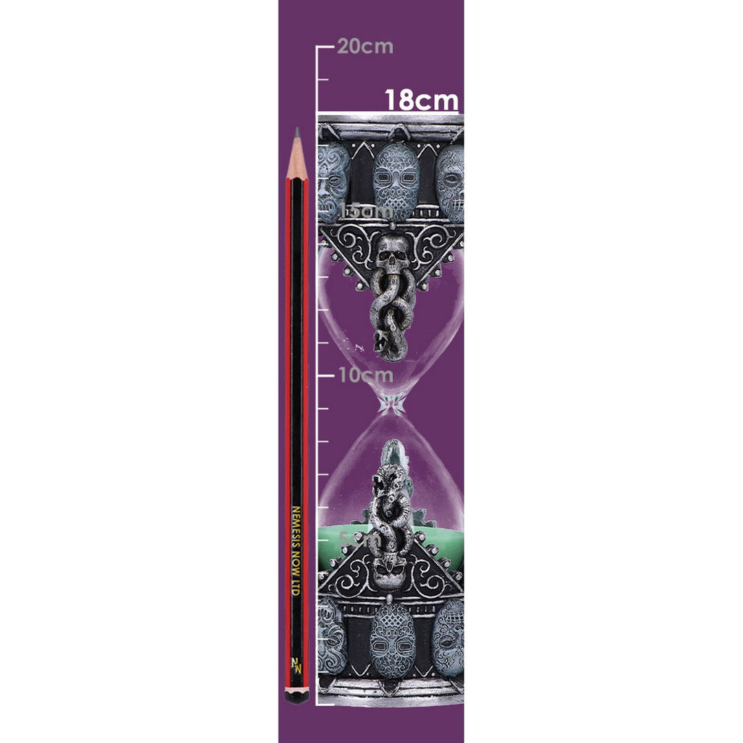 Harry Potter Death Eater Sand Timer in Metallic Silver B6621B24