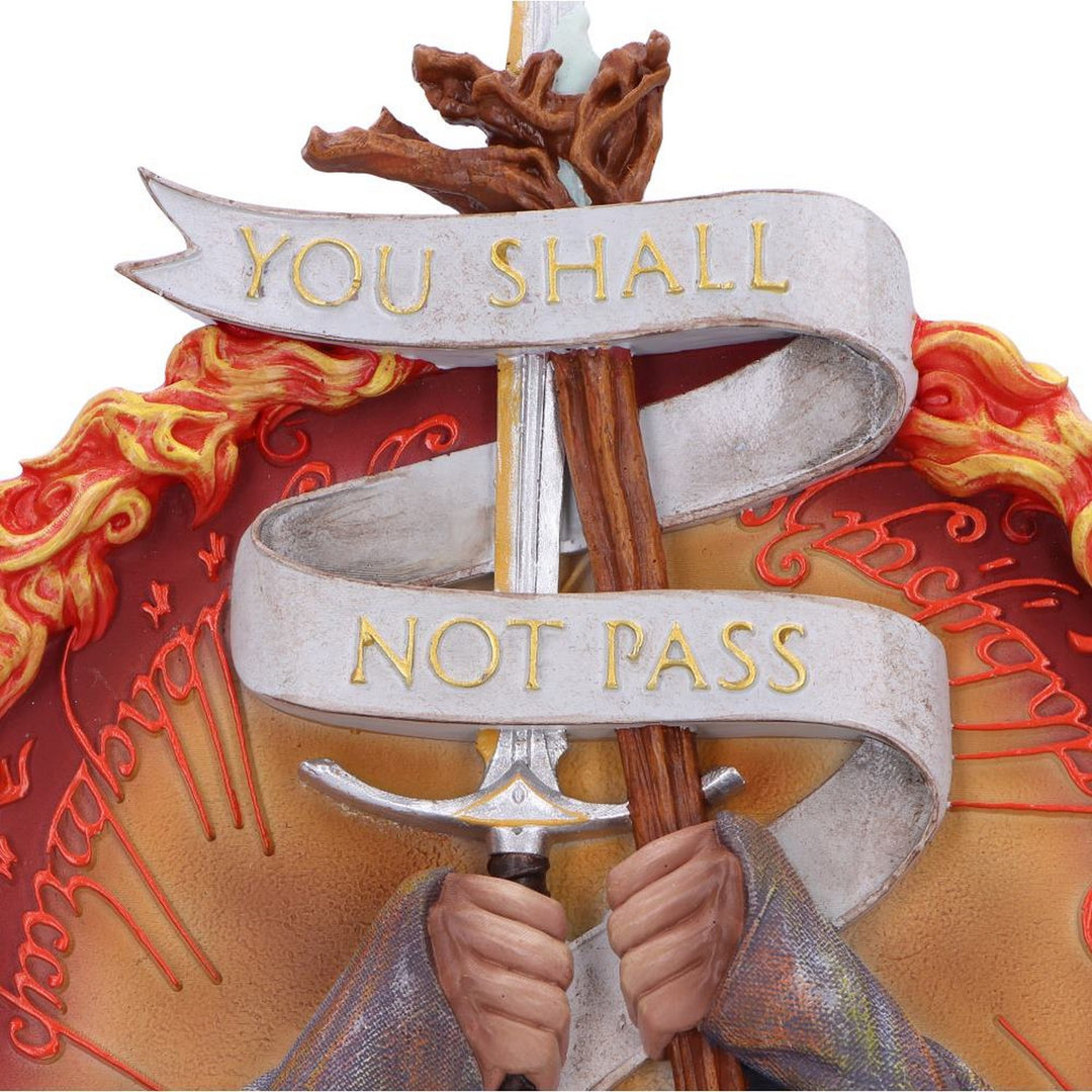 Lord of the Rings You Shall Not Pass Wall Plaque B6672B24