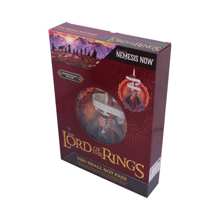 Lord of the Rings You Shall Not Pass Wall Plaque B6672B24