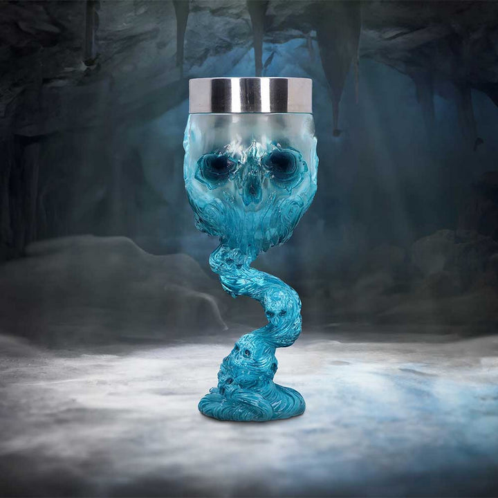 Soul Spirit Clear Blue Skull Goblet B6789B24