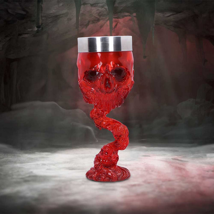 Soul Spirit Clear Red Skull Goblet B6822B24