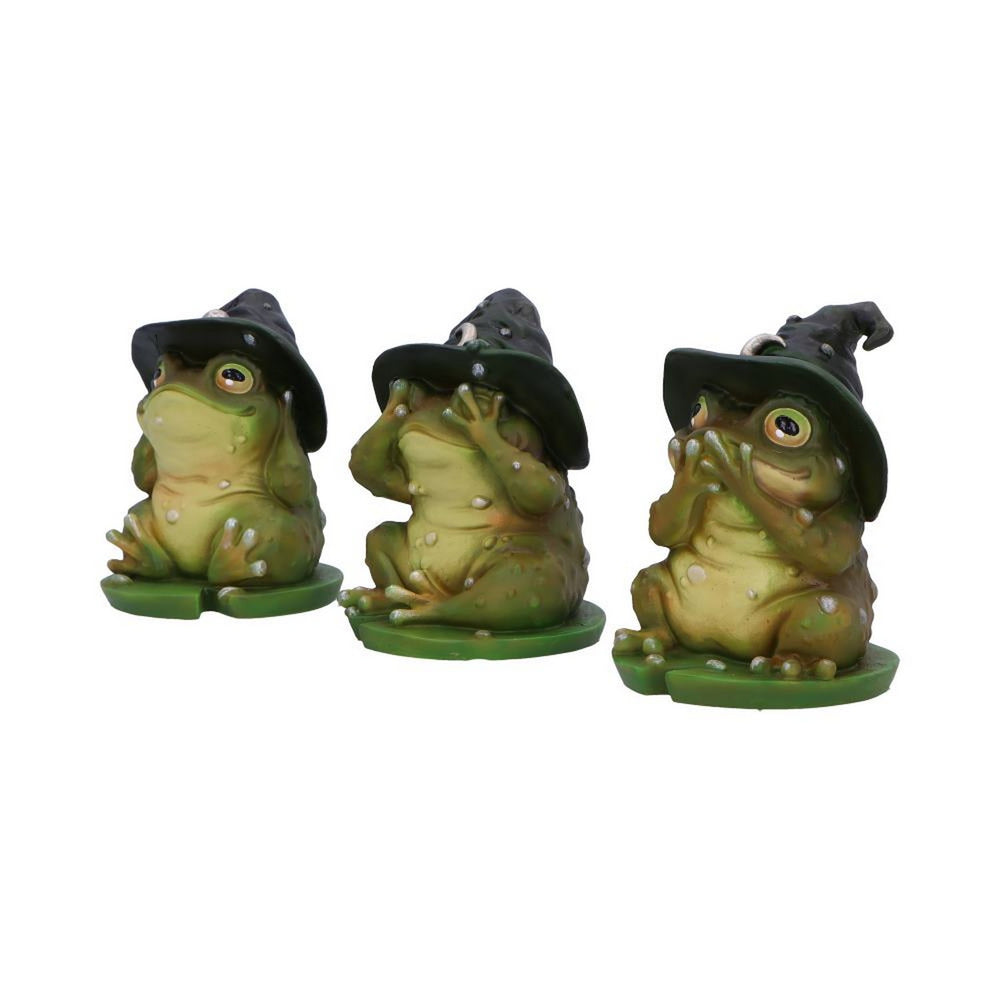 Three Wise Wizard Toad Figurines B6904C24