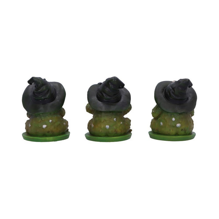 Three Wise Wizard Toad Figurines B6904C24