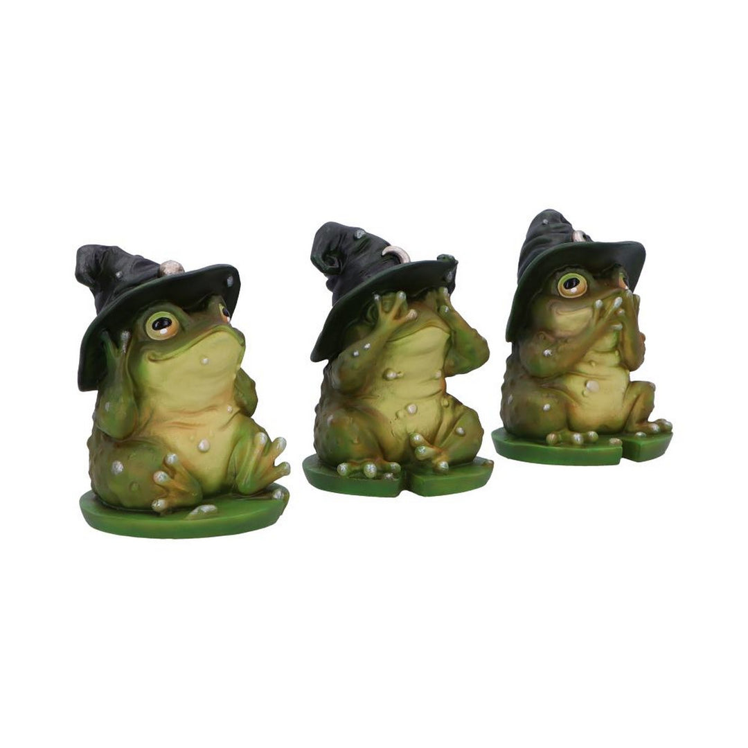 Three Wise Wizard Toad Figurines B6904C24