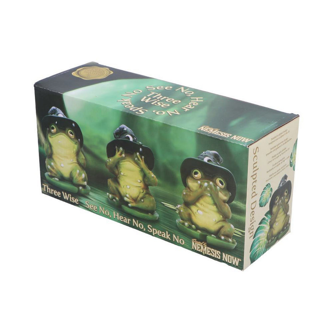 Three Wise Wizard Toad Figurines B6904C24