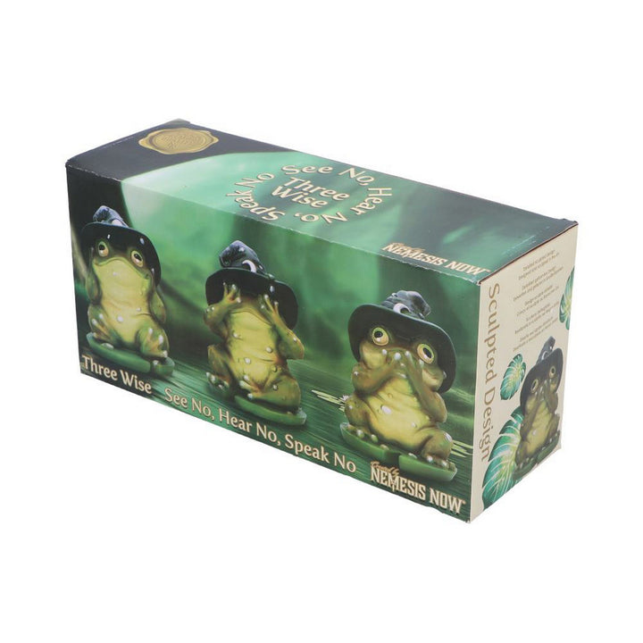 Three Wise Wizard Toad Figurines B6904C24