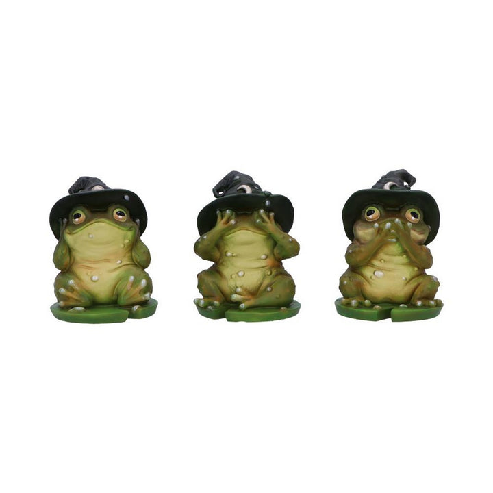 Three Wise Wizard Toad Figurines B6904C24