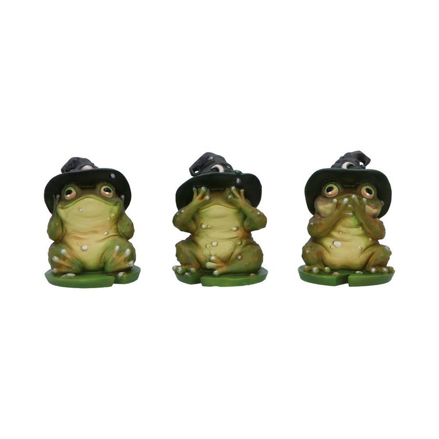 Three Wise Wizard Toad Figurines B6904C24
