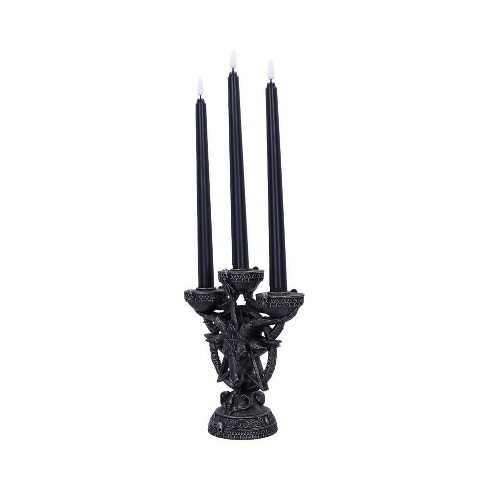 Baphomet's Radiance Candelabra with LED Candles B6919C24