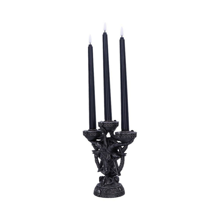 Baphomet's Radiance Candelabra with LED Candles B6919C24
