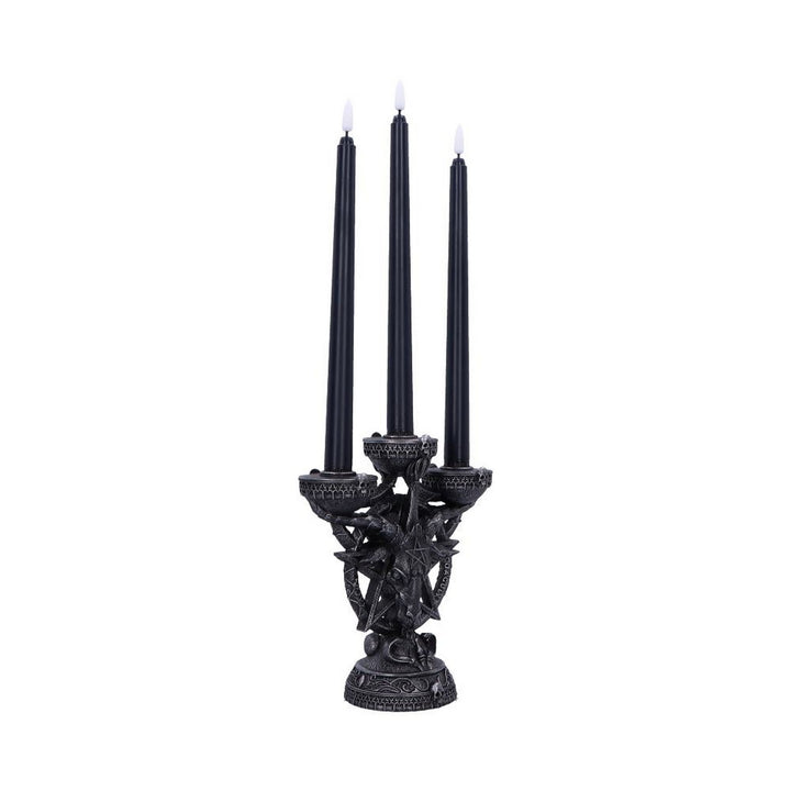 Baphomet's Radiance Candelabra with LED Candles B6919C24