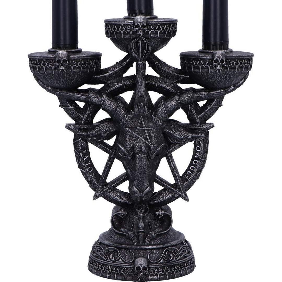 Baphomet's Radiance Candelabra with LED Candles B6919C24