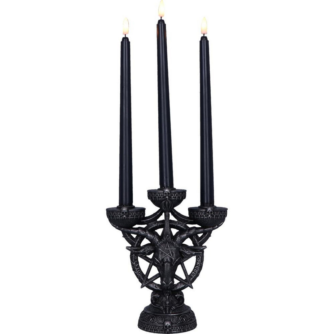 Baphomet's Radiance Candelabra with LED Candles B6919C24