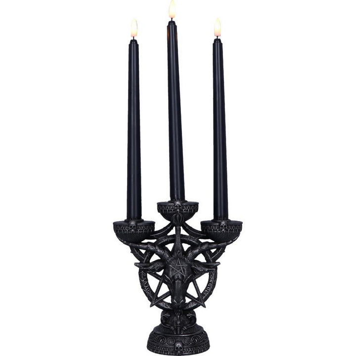 Baphomet's Radiance Candelabra with LED Candles B6919C24