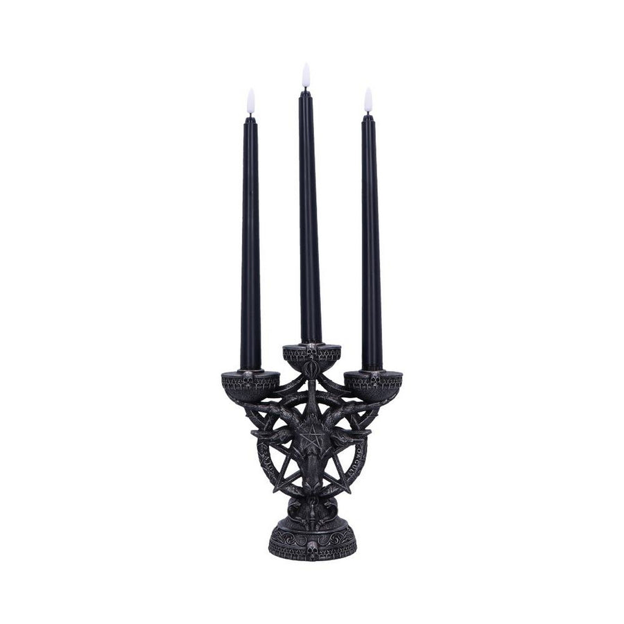 Baphomet's Radiance Candelabra with LED Candles B6919C24