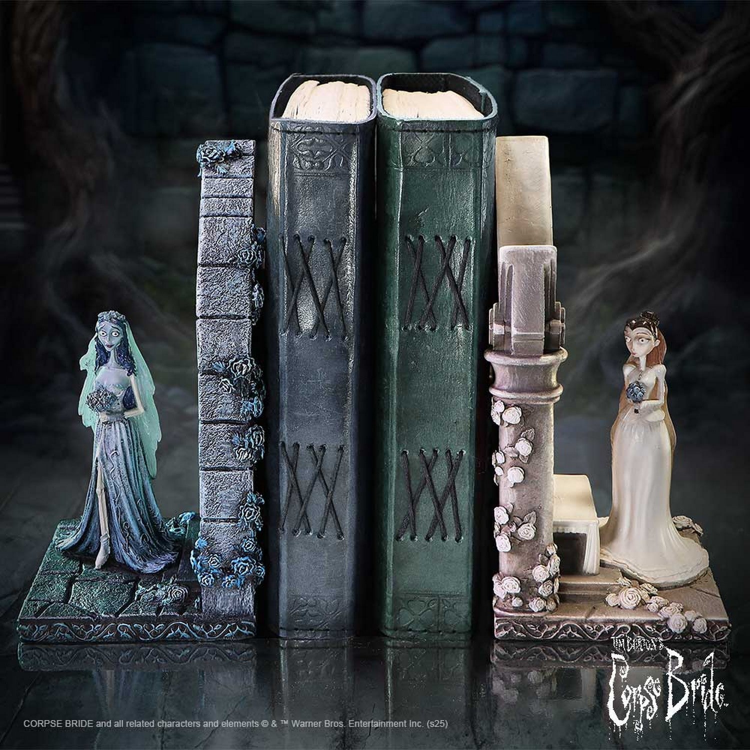 Corpse Bride Emily and Victoria Resin Bookends B6920A25