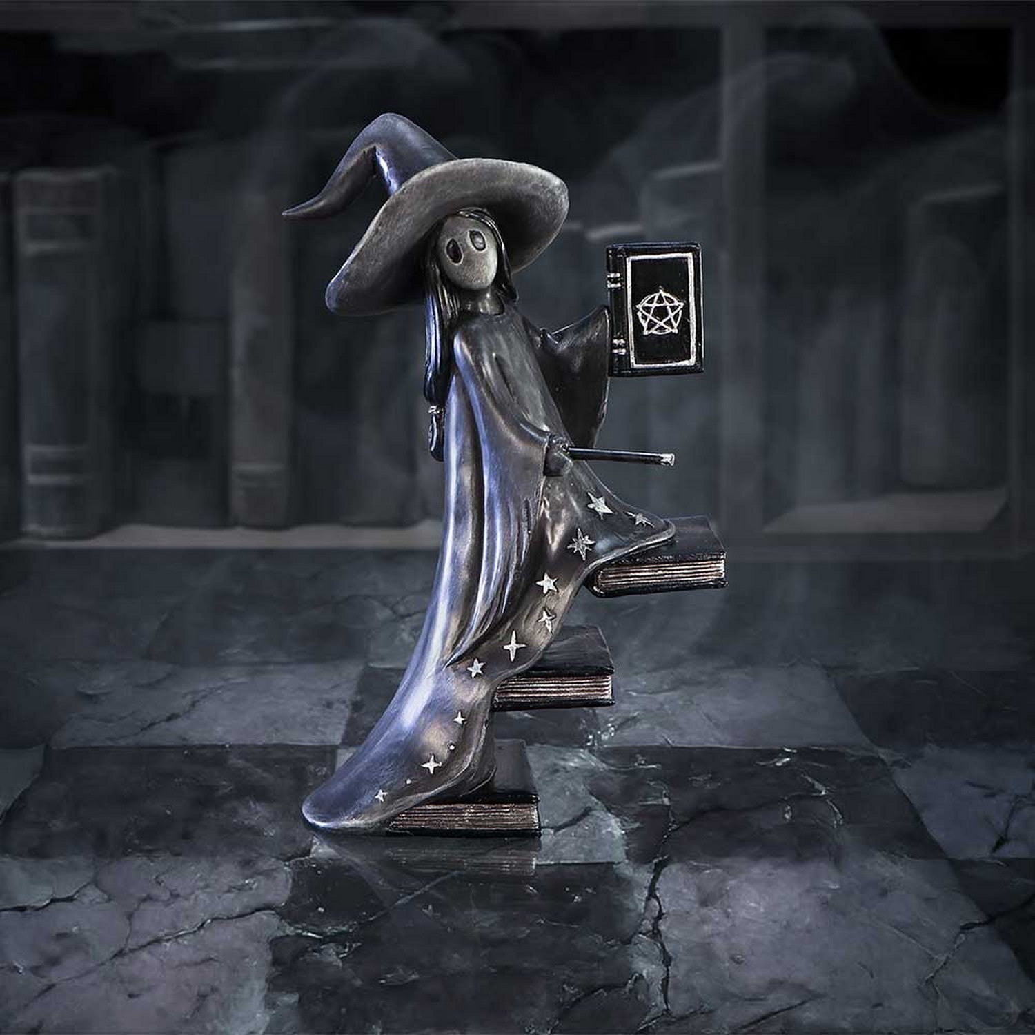 Little Souls Luna Witch with Books Figurine B6936C24
