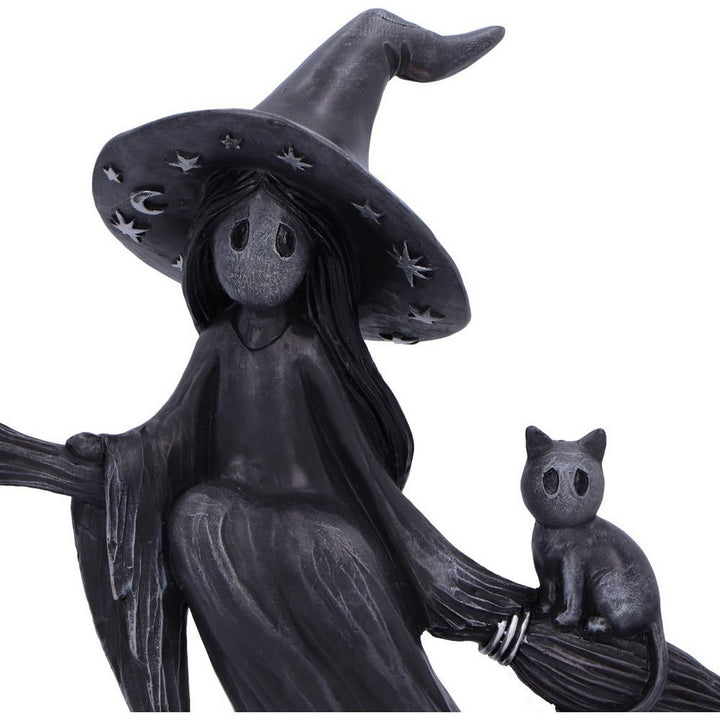 Little Souls Beam Witch on Broom Figurine B6937C24